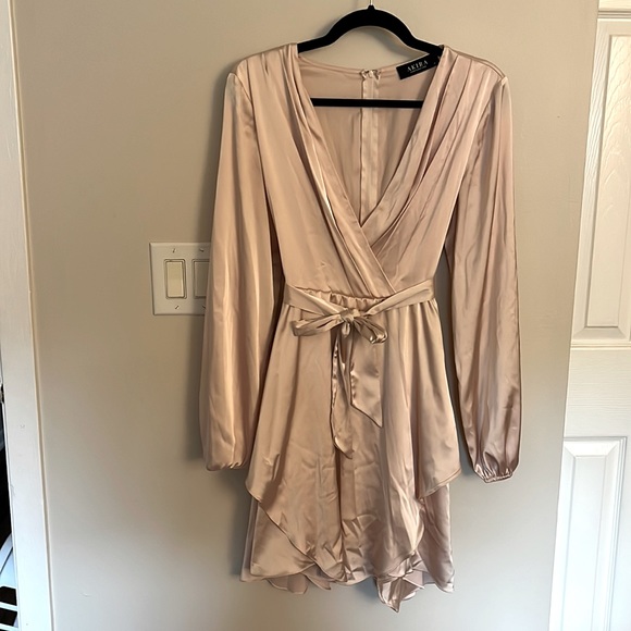 AKIRA Dresses & Skirts - AKIRA Satin Pink Dress